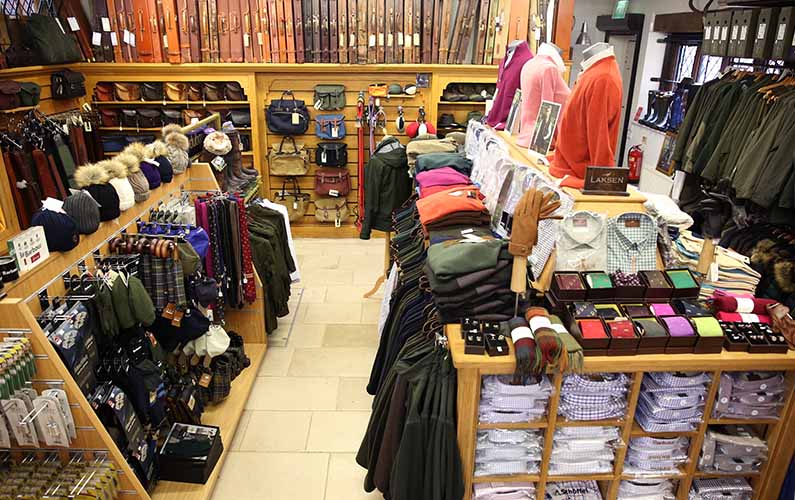 Carl Russell and Co Gunmakers 
country wear Shop Hatfield